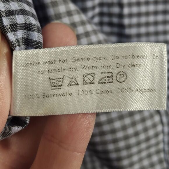 Eton‎ Shirt Mens XL Contemporary Blue Check Button Down Collared Preppy Career - Picture 4 of 11